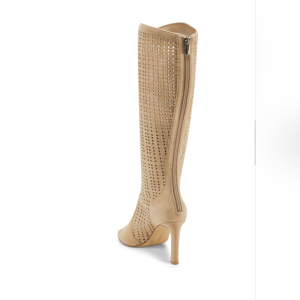 VINCE CAMUTO SHELRICA  OPEN  TOES WOVEN BOOT - Picture 2 of 12